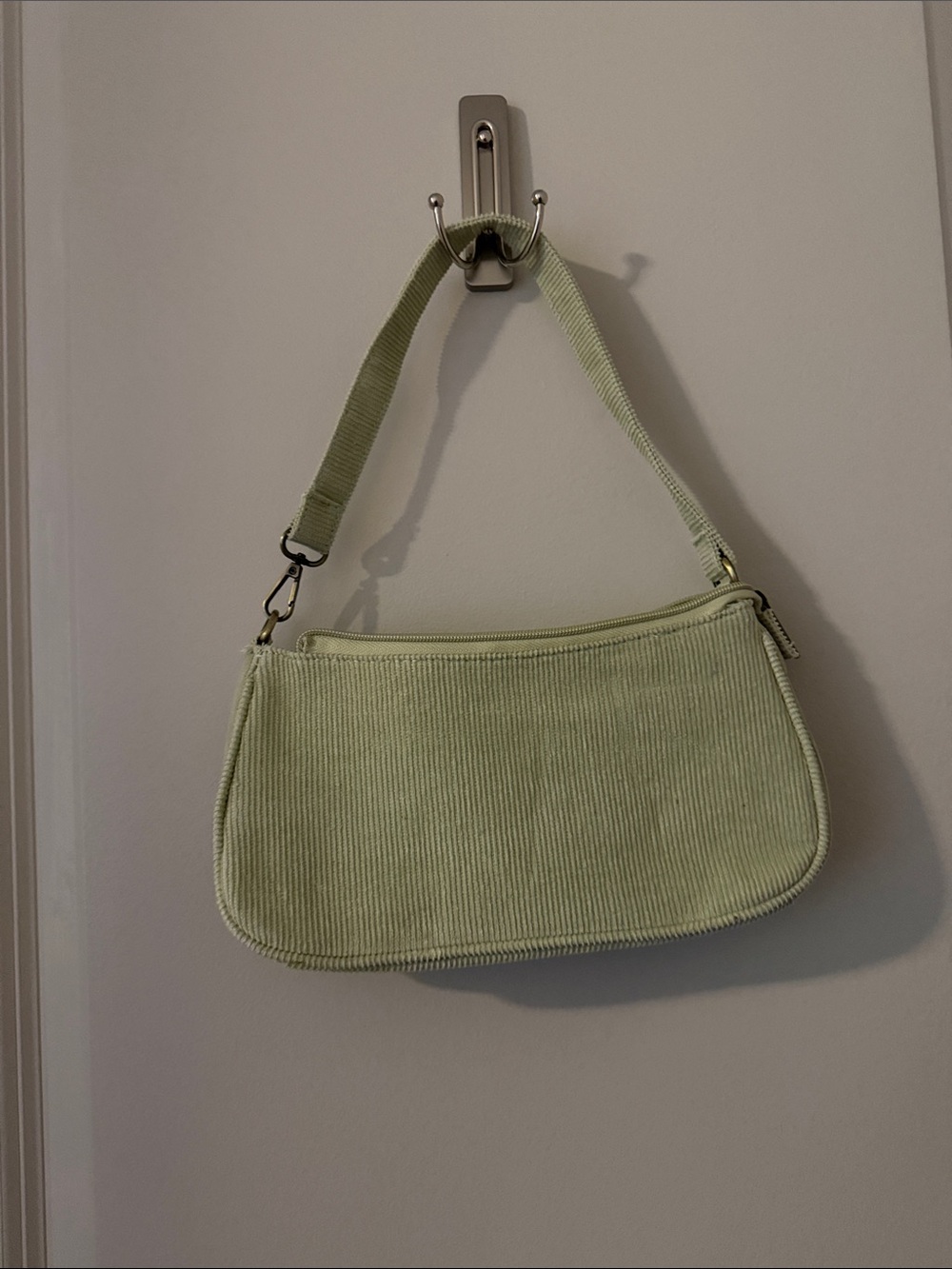 American Eagle Women’s Light Green Corduroy Shoulder Bag